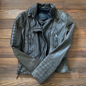 All Saints Leather Biker Jacket
